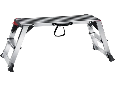 VEVOR Folding Work Platform, 660 lbs Load Capacity, Aluminum Drywall Stool Ladder, Heavy Duty Work Bench w/ Non-Slip Feet, Ideal for Washing Vehicles, Cleaning, Painting, Decorating