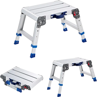 Vevor Work Platform Folding Adjustable Height 12-16