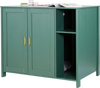 VEVOR Cat Enclosure, 41.3 in Self Cleaning Litter Box Cabinet, with Drawer & Detachable Divider, Automatic Litterbox Enclosure with Built-in Power Outlet, Fits Most Smart Litterboxes