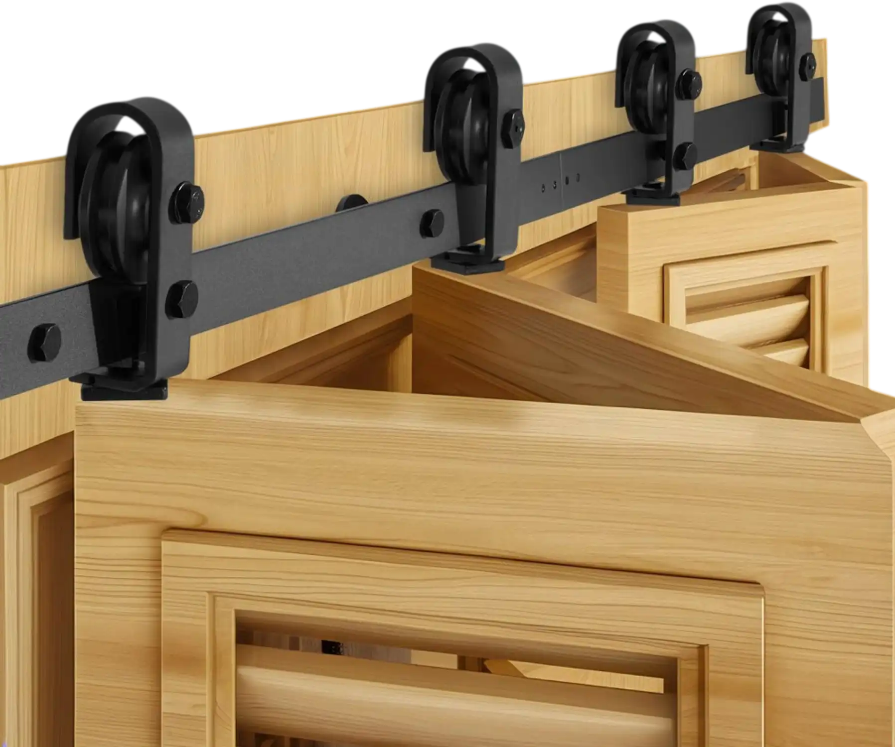 Vevor Bi-Fold Barn Door Hardware Track Kit 52