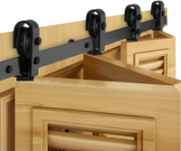 VEVOR Bi-Folding Sliding Barn Door Hardware Track Kit, 52