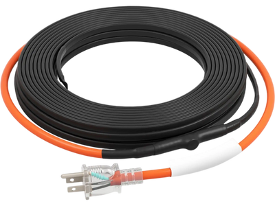 VEVOR Self-Regulating Pipe Heating Cable, 40FT 5W/FT Heat Tape for Pipes Freeze Protection, Water Pipe Heat Cable with Built-in Thermostat Protects PVC Hose, Metal and Plastic Pipe from Freezing