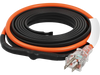 VEVOR Self-Regulating Pipe Heating Cable, 15FT 5W/FT Heat Tape for Pipes Freeze Protection, Water Pipe Heat Cable with Built-in Thermostat Protects PVC Hose, Metal and Plastic Pipe from Freezing