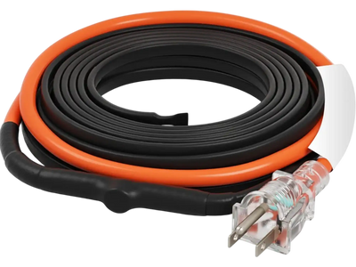 Vevor Pipe Heating Cable 15' Self-Regulating Heat Tape with Built-In Thermostat New