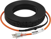 VEVOR Self-Regulating Pipe Heating Cable, 100-feet 5W/ft Heat Tape for Pipes Freeze Protection, Protects PVC Hose, Metal and Plastic Pipe from Freezing, 120V