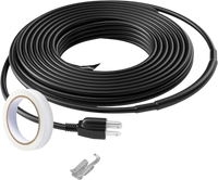 VEVOR Self-Regulating Pipe Heating Cable, 12FT 5W/FT Heat Tape for Pipes, Roof Snow Melting De-icing, Gutter and Pipe Freeze Protection