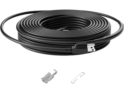Vevor Pipe Heating Cable Self-Regulating 50' 5W/FT Heat Tape for Pipes Roof Snow Melting De-Icing New