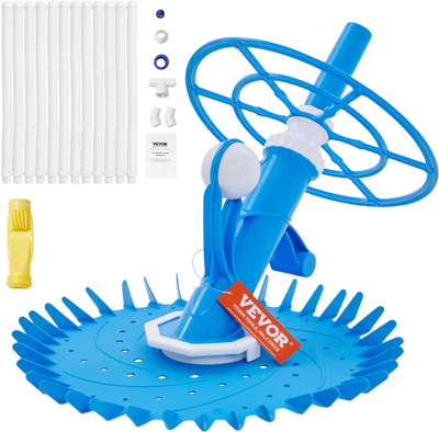Vevor Pool Cleaner Automatic Suction Vacuum with 32' Hoses & 36-Fin Disc New