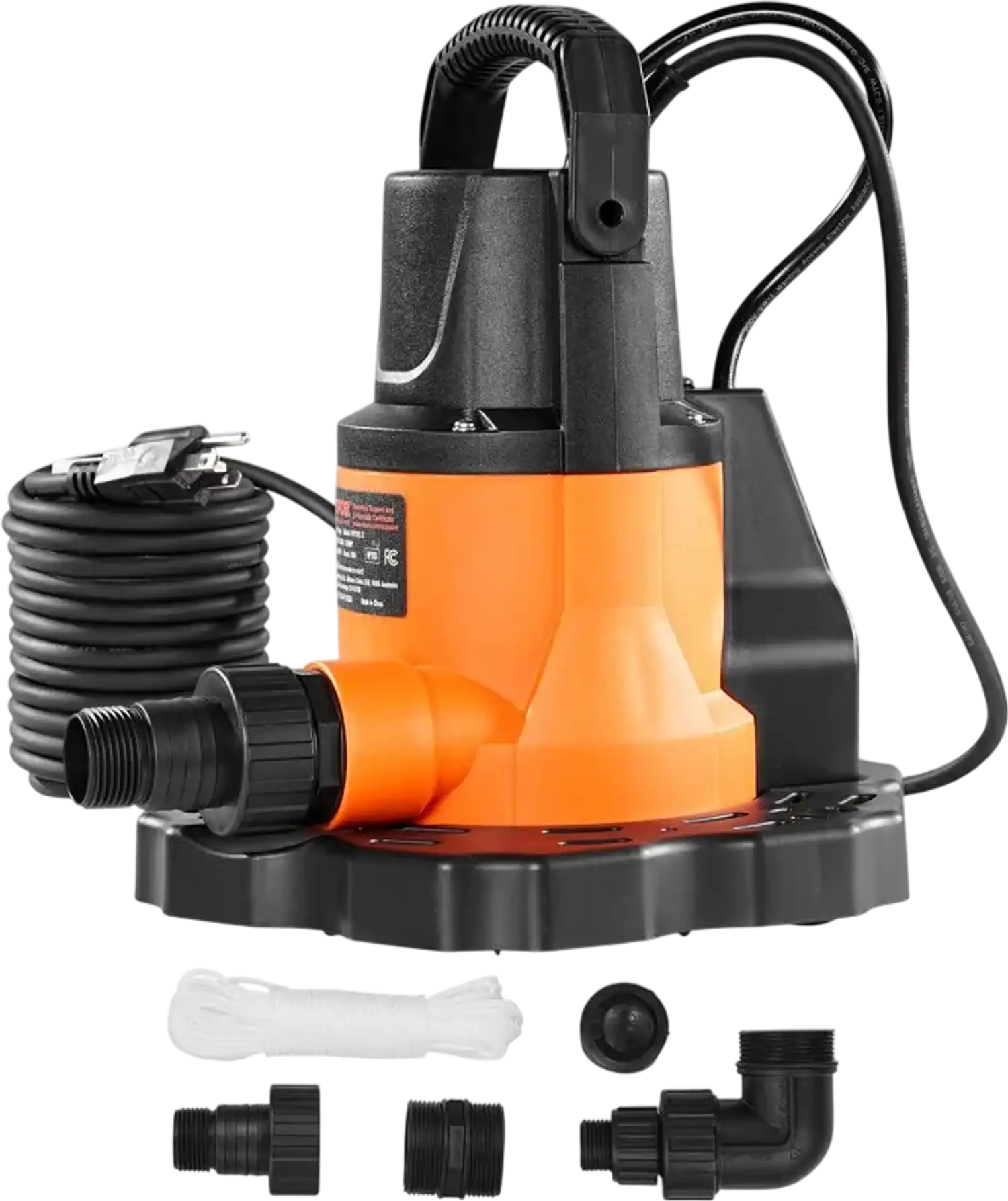 Vevor Pool Cover Pump Automatic 0.66 HP 3200 GPH Submersible Water Pump New