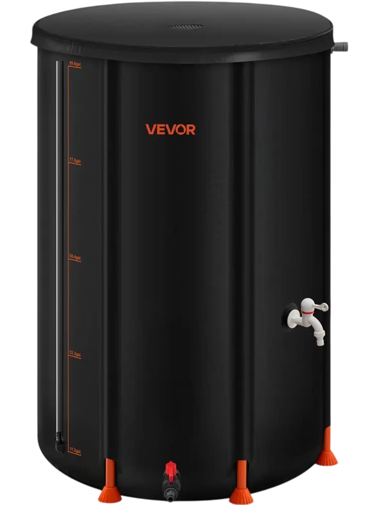 Vevor Rain Barrel 100 Gal Collapsible Rainwater Collection System with Spigot & Overflow Kit New