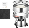 VEVOR Automatic Electric Vibrating Sieve, Stainless Steel Sifter Shaker Machine with 12+80 Mesh, 45W Automatic Powder Sifter Machine Countertop, Electric Sieve Shaker for Flour Powers, Mungbean, Rice