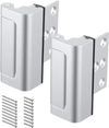 VEVOR Door Reinforcement Lock, 2 Pack Home Security Door Lock, with 3 Inch Stop Withstand 800 lbs of Force, with 8 Screws, for Inward-Opening, Aluminum Alloy, Add Extra High Security to Your Home