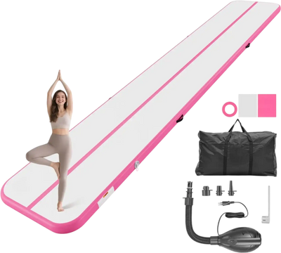 Vevor Tumbling Mat Inflatable Gymnastics Air Track 20' x 3.3' x 4