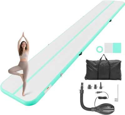 Vevor Air Mat Inflatable Gymnastics Training Tumbling Mat 20' x 3.3' x 4