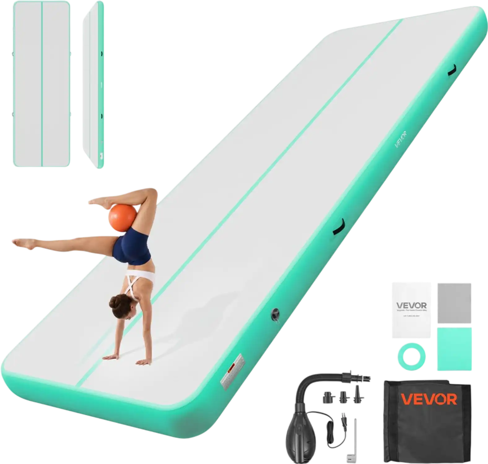 Vevor Inflatable Gymnastics Air Mat 20' x 6.6' x 8