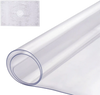 VEVOR Plastic Table Cover, 14 x 24 Inch 1.5 mm Thick Clear Table Protector, Rectangle PVC Desk Mat, Waterproof & Easy Cleaning Desk Pad Tablecloth, for Office Dresser Dining Room Table Night Stand