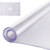 VEVOR Plastic Table Cover, 24 x 48 Inch 2.0 mm Thick Clear Table Protector, Rectangle PVC Desk Mat, Waterproof & Easy Cleaning Desk Pad Tablecloth, for Office Dresser Dining Room Table Night Stand