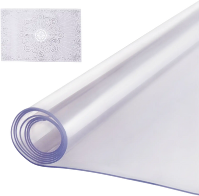 VEVOR Plastic Table Cover, 40 x 60 Inch 2.0 mm Thick Clear Table Protector, Rectangle PVC Desk Mat, Waterproof & Easy Cleaning Desk Pad Tablecloth, for Office Dresser Dining Room Table Night Stand
