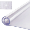 VEVOR Plastic Table Cover, 42 x 72 Inch 2.0 mm Thick Clear Table Protector, Rectangle PVC Desk Mat, Waterproof & Easy Cleaning Desk Pad Tablecloth, for Office Dresser Dining Room Table Night Stand