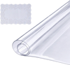 VEVOR Clear Table Cover Protector, 18" x 48"/ 460 x 1232 mm Table Cover, 1.5 mm Thick PVC Plastic Tablecloth, Waterproof Desktop Protector for Writing Desk, Coffee Table, Dining Room Table