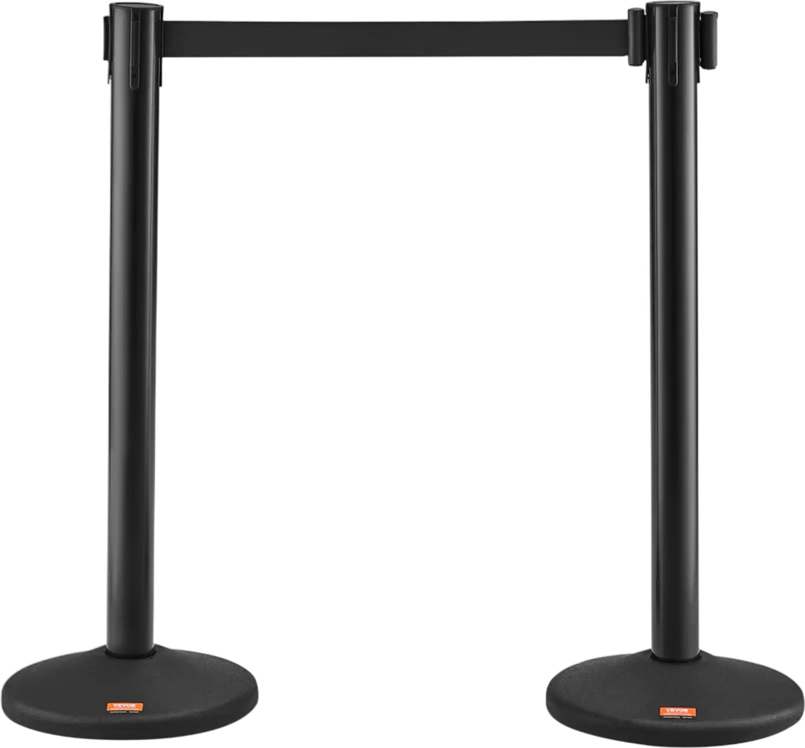 Vevor Stanchions 2-Pack Crowd Control Barriers with 6.5' Black Retractable Belt New