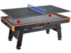 VEVOR 3-in-1 Combo Game Table Set 80" Air Hockey Ping-Pong Dining Table, Space-Saving for Family Game Room Entertainment, Multi Combination Arcade Hockey Table, Complete Accessory Set Included
