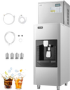 VEVOR Commercial Ice Maker, 450 Lbs/Day Ice-Making Machine, 180 Lbs Large Storage Bin with 20 Lbs/Min Automatic Ice-Dispensing, Self-Cleaning Ice Machine with Touchscreen for Bar, Cafe, Restaurant