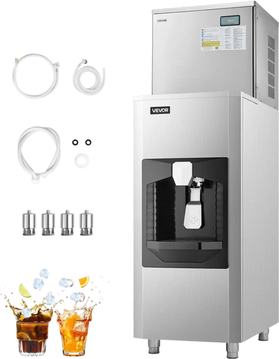 Vevor Commercial Ice Maker 450 lbs/Day Self-Cleaning Ice Machine with 180 lbs Storage Bin New
