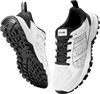 VEVOR Cross Training Shoes, M Width Sneakers US Size 9, Wide Toe Box Shoes with Arch Support & Adjustable Lace-up, Training Shoes for Running, Gymnastics, Dog Walking, and Weightlifting (White)