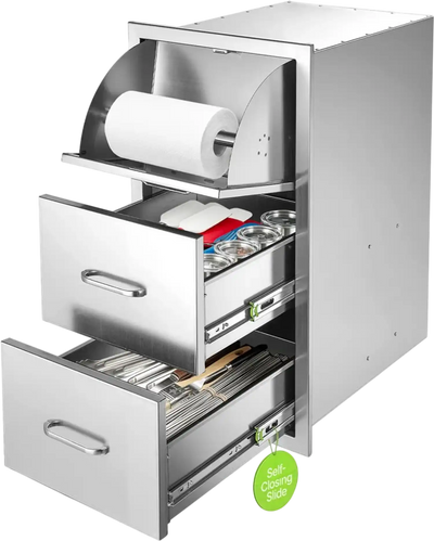 Vevor Outdoor Kitchen Drawers Paper Towel Dispenser 20