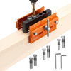 VEVOR Doweling Jig Kit, Self Centering Dowel Drill Jig for Straight Holes, Aluminum Alloy Woodworking Tools with 6 Drill Guide Bushings, Adjustable Width, for Wood Working, Drilling and Marking