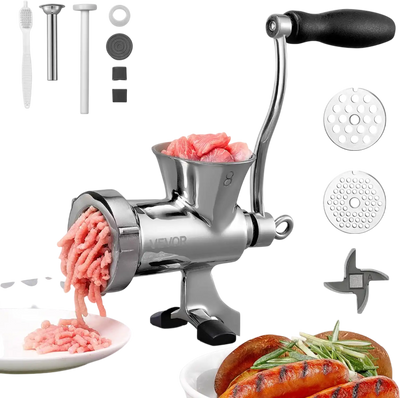 Vevor Meat Grinder Heavy Duty Manual 304 Stainless Steel Table Clamp Sausage Stuffer New