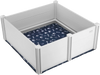 VEVOR Dog Whelping Box, 48 x 48 x 18.1in Whelping Box for Dogs and Puppies, Whelping Pen for Puppies, Dog Birthing Box with Rails and Washable Pee Pad, Whelping Box for Large Breed Dogs, White