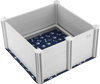 VEVOR Dog Whelping Box, 38.6 x 38.6 x 18.1in Whelping Box for Dogs and Puppies, Whelping Pen for Puppies, Dog Birthing Box with Rails and Washable Pee Pad, Whelping Box for Medium Breed Dogs, White