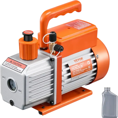 Vevor Vacuum Pump 5 CFM HVAC Single-Stage Rotary Vane Auto AC Pump New
