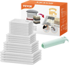 VEVOR Vacuum Storage Bags, 20 Pack Space Saver Seal Bag(4 Jumbo/4 Large/4 Medium/4 Small/4 Roll), Compression Airtight Zipper Space Bags with Hand Pump, for Cloth, Bedding, Blanket, Pillow, Travel