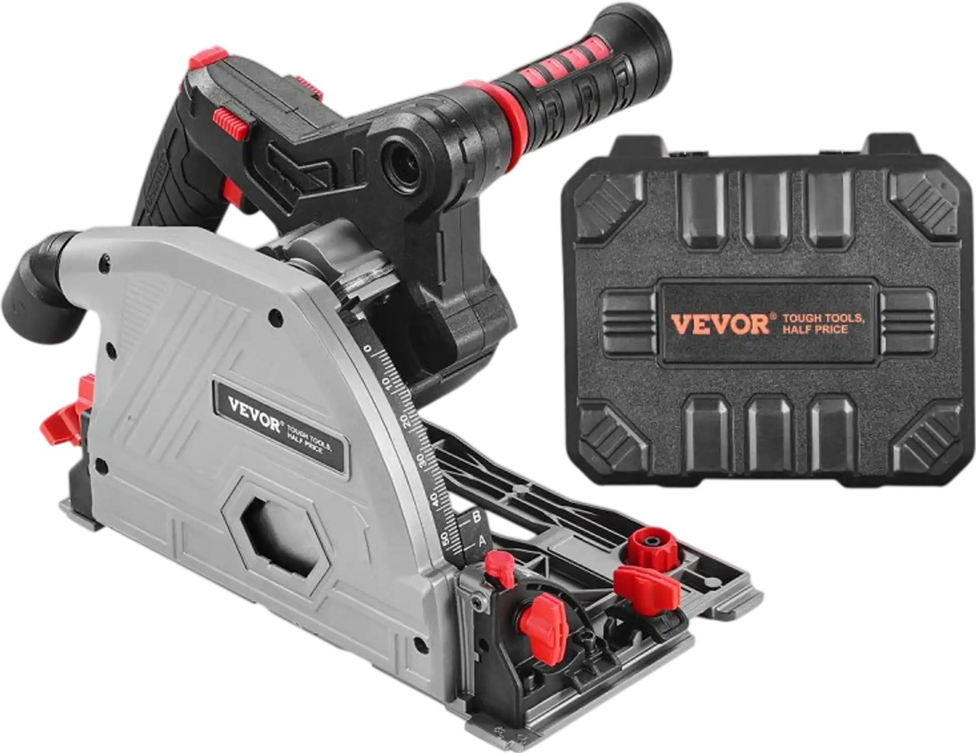 Vevor Track Saw Cordless Brushless Plunge Circular Saw Kit 5-1/2