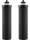 VEVOR Water Filters Replacement, Purification Elements, Activated Carbon Replacement Filters, Easy to Replace Water Filter, Gravity Water Filter System, Compatible with Most Brands, Pack of 2, Black