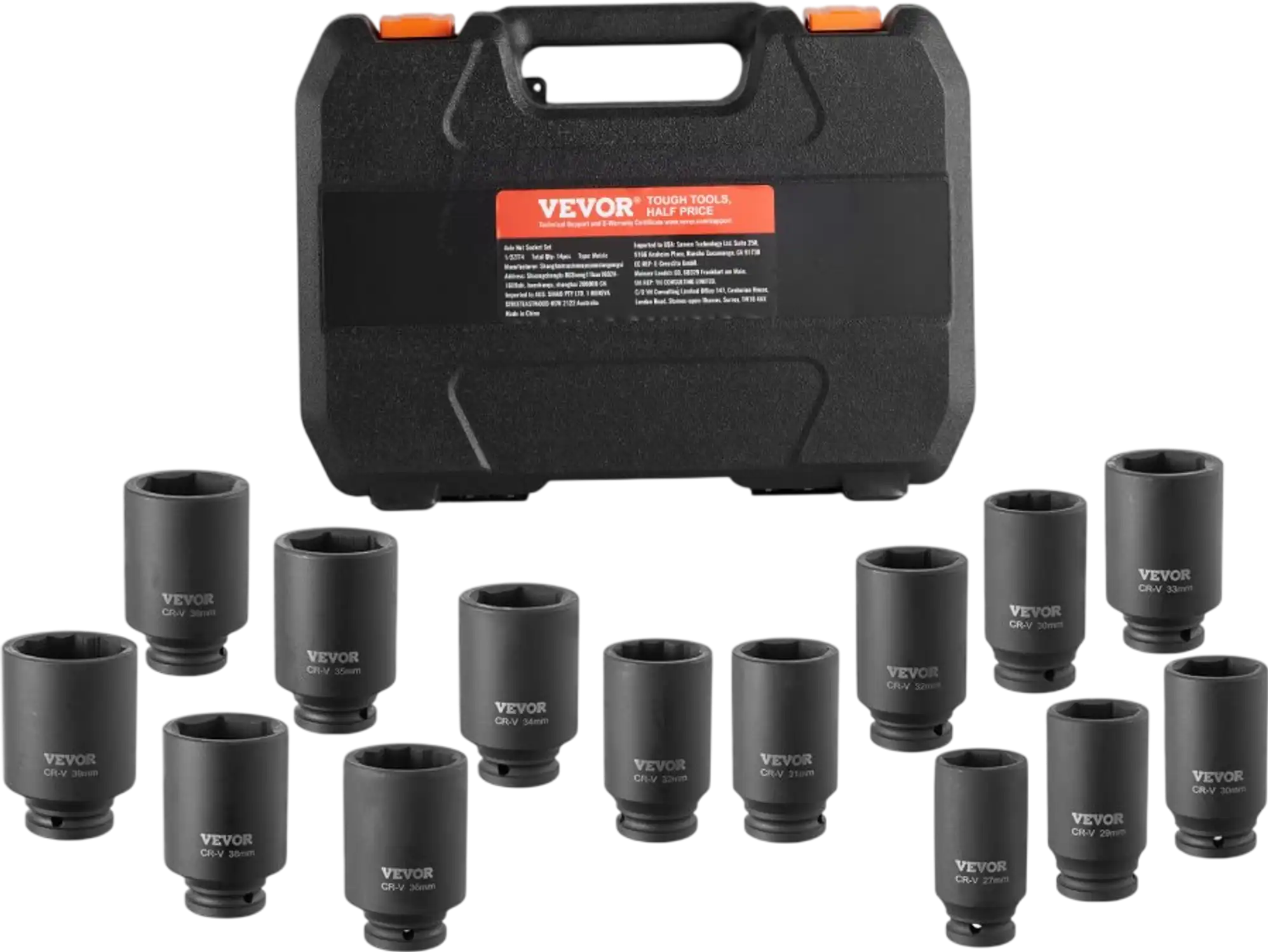 Vevor Axle Nut Socket Set 1/2