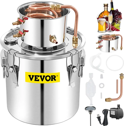 Vevor Alcohol Still 13.2 Gal Water Distiller Brewing Kit New