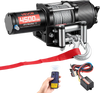 VEVOR 4500 lbs Electric Winch, 12V DC ATV/UTV Winch with Φ0.24 in x 39.4 ft Steel Wire Rope, Wireless & Wired Remote Control, IP54 Waterproof, Roller Fairlead Mount Plate for Towing ATV UTV Off-Road