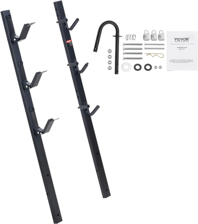 Vevor Trimmer Rack 3-Place Locking Landscape Trailer Carrier Pair New