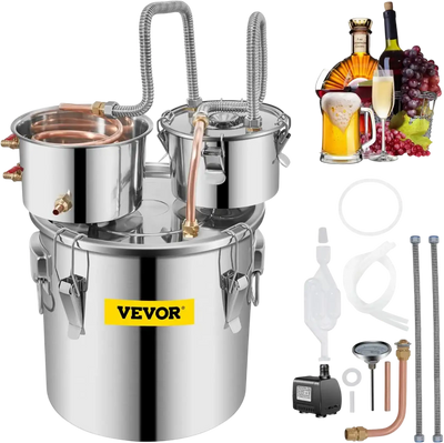 Vevor Alcohol Distiller 8 Gal Stainless Steel Moonshine Still Kit New