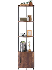 VEVOR 5 Tier Corner Shelf with LED Light, 65.4