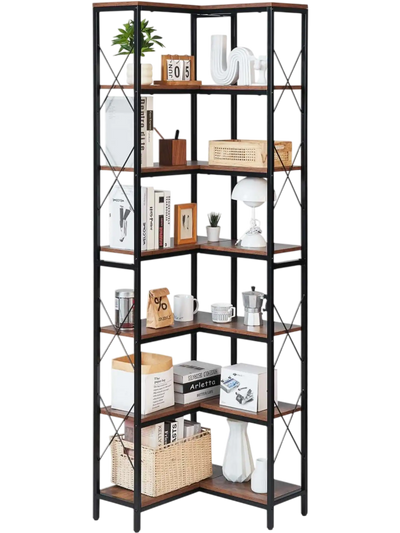 VEVOR 7 Tier Corner Bookshelf, 79