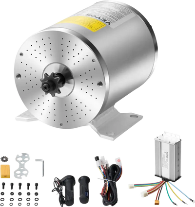 Vevor Brushless DC Motor Kit 1800W 48V 4500 RPM with Upgraded Speed Controller New