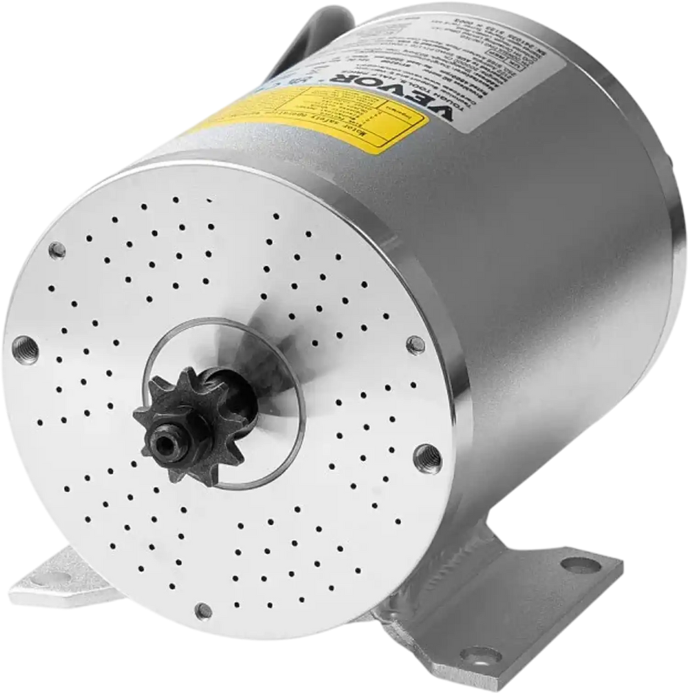VEVOR 1800W Electric Brushless DC Motor, 48V 4500rpm Go Kart Electric Motor, Electric Dirt Bike Motor Engine for E-Bike Motorcycle Scooter DIY