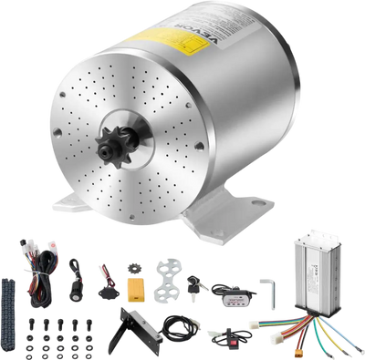 Vevor Brushless DC Motor Kit 48V 1800W 4500 RPM with Upgraded Speed Controller New
