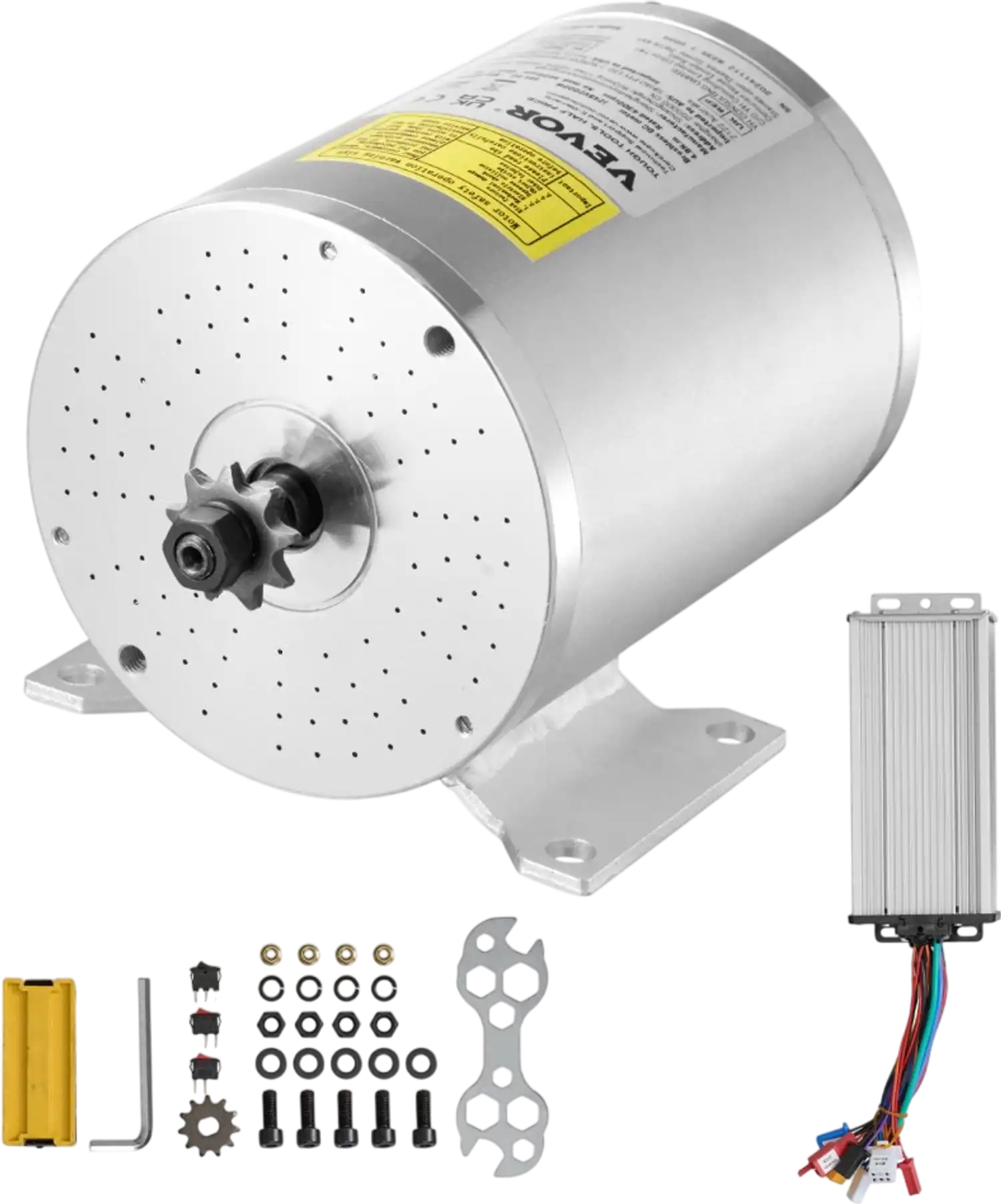 Vevor Brushless DC Motor Kit 2000W 48V 4300 RPM with Upgraded Speed Controller New