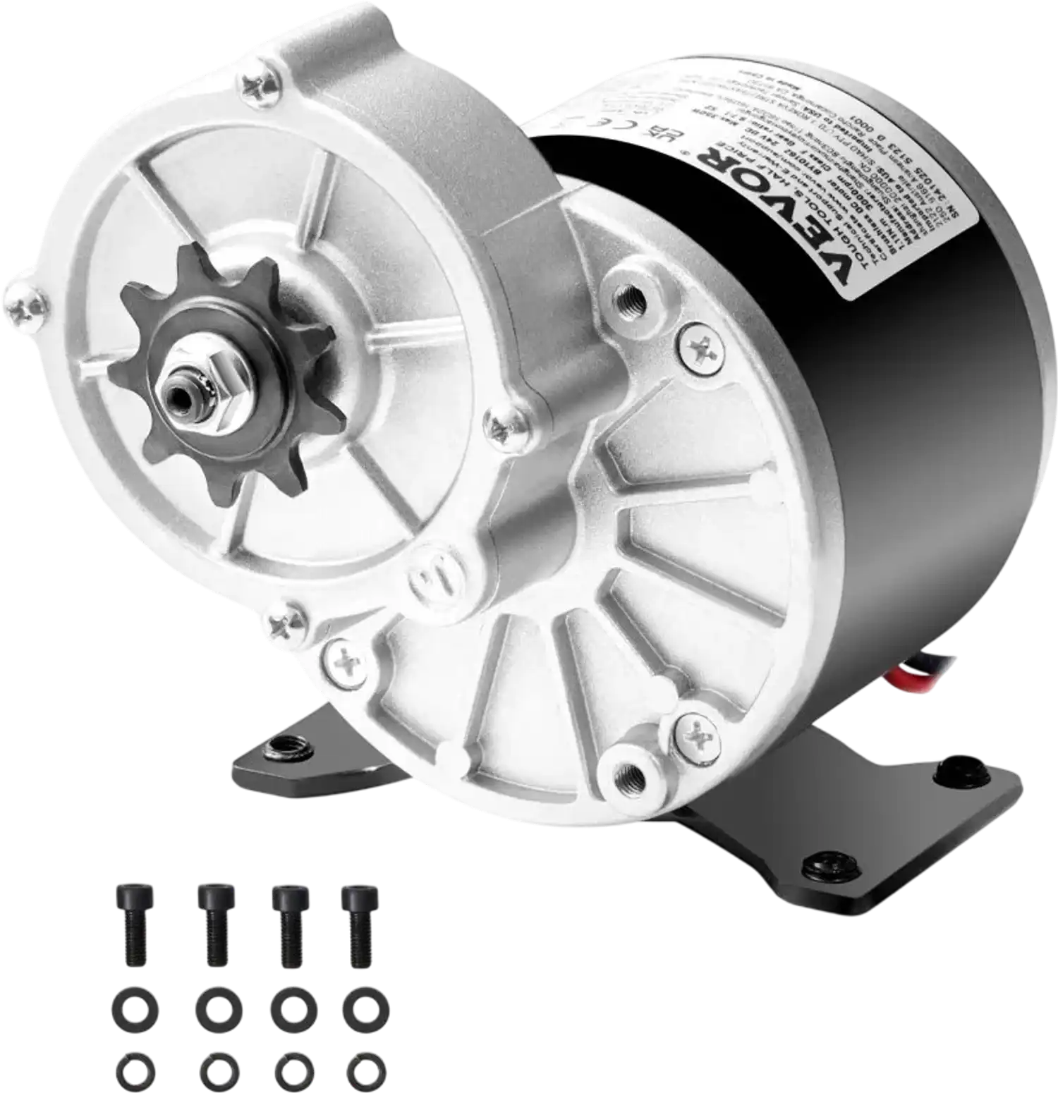 Vevor Motor 24V 350W Brushed DC Electric Motor for E-Bike Scooter Go-Kart DIY New